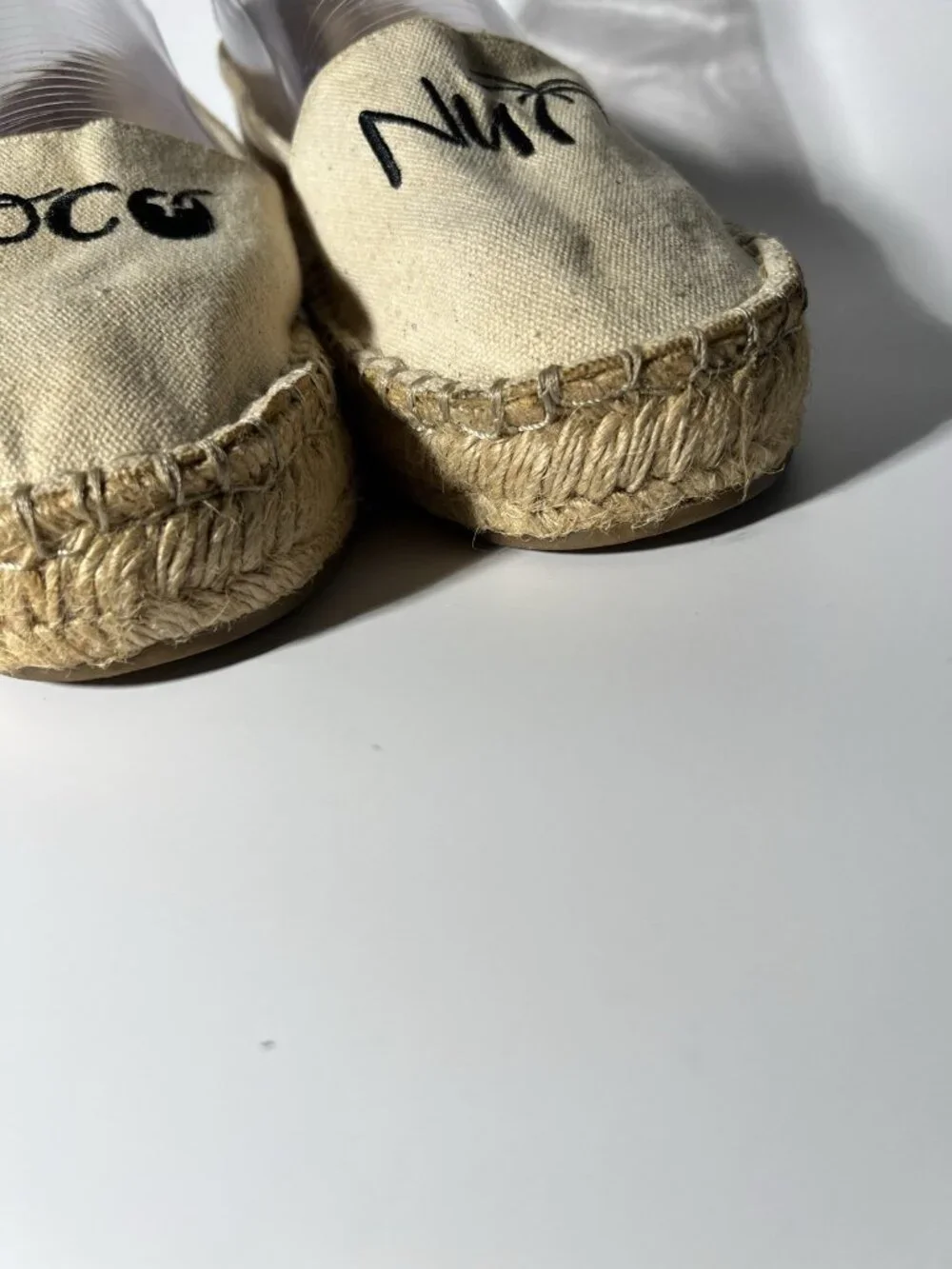 Pull&Bear Coconut Espadrille Flats Canvas Women’s US 8.5 EU 39